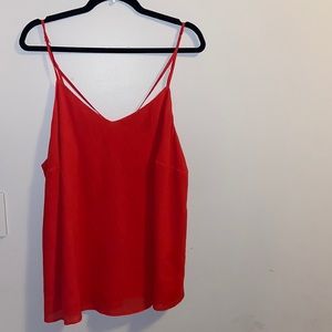 George Plus Red Dress Causal Tank Top